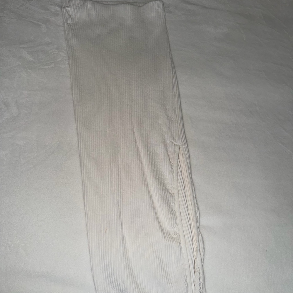 Zara Cream Ribbed Skirt